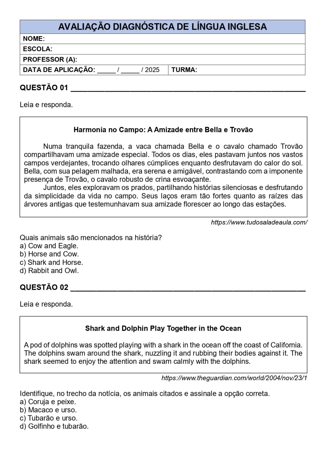 7º ano - Avaliação Diagnóstica Word 2025_page-0001